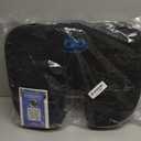 Everlasting Comfort Car Seat Cushion for Driving - Wedge Car Cushion for Office, Travel, Gaming Chair Memory Foam Driver Booster for Short People, Non-Slip, Washable Cover, Back & Sciatica Relief (Black)