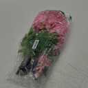 2Pack Artificial Fall Wisteria Solar Powered Lights Flowers Bed Outdoor Waterproof for Grave Cemetery Outside Table Floral Arrangement Halloween Pathway Sidewalk Garden Gift Decoration Pink