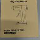 Tilswall Cordless Hot Glue Gun, Rapid 30s Preheat, Mini glue gun and sticks set with 2000mAh Type-C Rechargeable, Smart Power Off, 20 Premium Glue Sticks, Ideal for DIY Crafts, Gift Making Blue