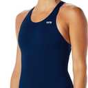 TYR TYReco Maxfit One Piece Swimsuit for Women - Athletic Training and Competition Swimwear - Resists Chlorine (36, Navy)
