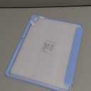 TiMOVO Case for New iPad Air 13 inch (M4/M3/M2-2026/2025/2024) with Pencil Holder, Slim Stand Protective Cover with Clear Transparent Back Shell for iPad Air 13 inch, Auto Wake/Sleep, Sky Blue