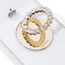 Sonix Embellished Crystal Rhinestone Phone Ring and Stand (Gold, Clear)