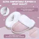 IceUnicorn Kids Slippers Girls Boys Fuzzy House Shoes Warm Memory Foam Slippers Bedroom Slides for Indoor Outdoor (10.5-11.5 Little Kid, Pink)