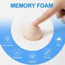 Car Seat Cushion with Back Support Pillow, 1.2'' Thick Enhanced Comfort Memory Foam Design for Pain Relief, Ideal for Drivers and Office Use - Ergonomic Lumbar Comfort for Long Sitting