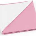 Medline Washable Bed Pads for Incontinence, Large 34 x 36 inch Reusable Underpads, 4 Pack, Pee Pads for Dogs, Adults, Kids and Baby, Pink Sofnit 300