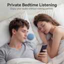 Kinglucky X50 Pillow Speaker for Sleeping, Built-in White Noise Sound Machine Pink Noise for Sleeping, Auto-Off Timer Portable Bluetooth Speaker Under Pillow Rechargeable for Side Sleeper, Blue
