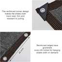 9.8x18.7FT Garden Shade Cloth - 55% Sun Resistance with HDPE Material, Reinforced Grommets. Ideal for Greenhouse, Plant, Pergola, Backyard Patio Sunshade