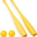2 Torpedo Plastic Baseball Bat Set for Backyard Game - 32 in / 9 oz