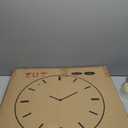 24 Inch Vintage Wall Clocks French Style Retro Wall Clock Large Farmhouse Clocks Retro Colorful Wall Clock Decorative Battery Operated Silent Scan Non-Ticking for Home Living Room Bedroom (Gold)