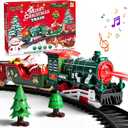 Train Set for Toddlers Christmas Tree, Christmas Train Sets for Around The Tree, Train Set with Sound and Lights, Toddler Model Trains for 3 4 5 6 7 8+ Years Old Kids Christmas Toys, Gifts