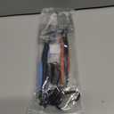 Pack of 2 Golf Club Brush Groove Cleaner with 2 Ft Retractable Zip-line and Aluminum Carabiner Lightweight and Stylish, Must-Have Golf Tool for Cleaning Dirty Clubs Groove (Blue + Black)