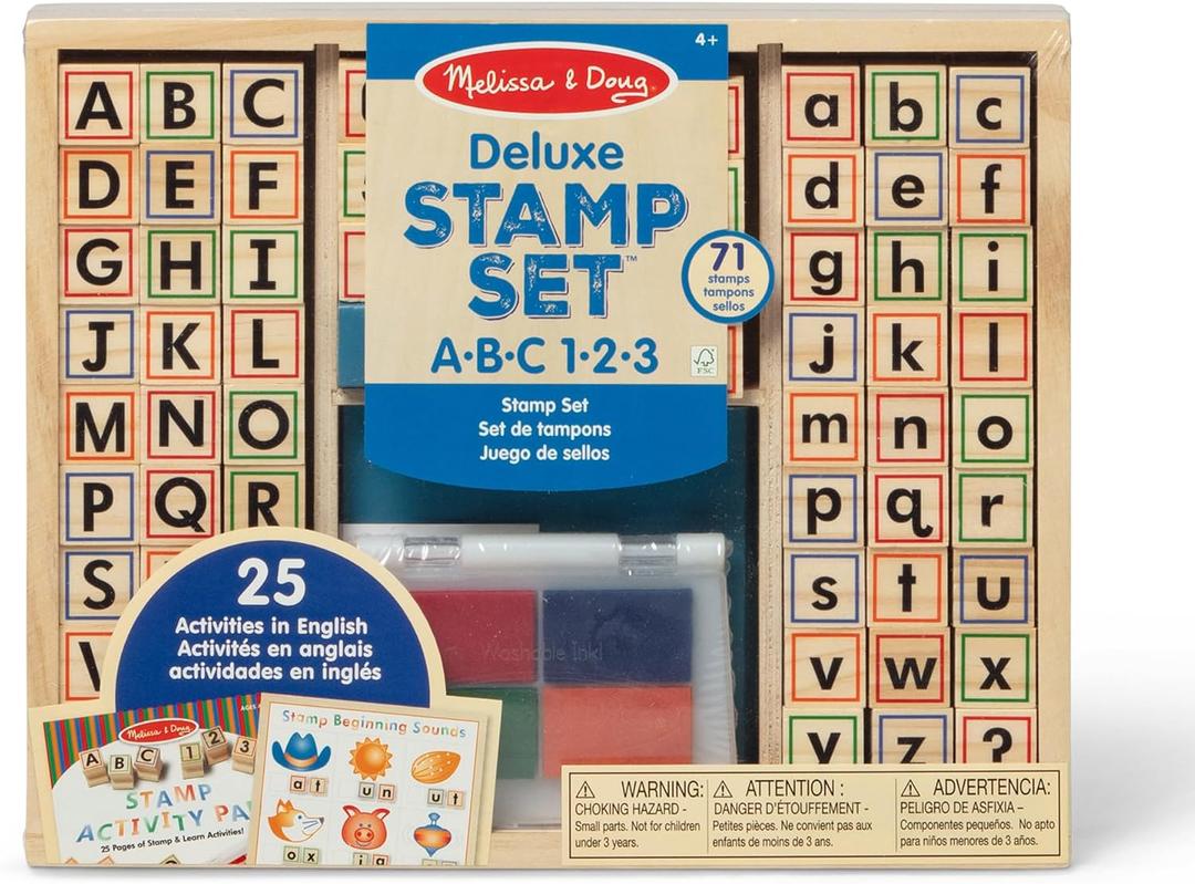 Melissa & Doug Wooden ABC Activity Stamp Set, 1 EA