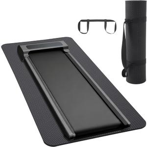 MABOZOO 0.5 Inch Walking Pad Mat, 55x24 Inch Non-Slip Treadmill Mat for Walking Pad, Treadmill, Bike, Exercise, Heavy Duty Workout Floor Protection for Carpet Floors(Black)