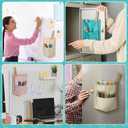 3 Pcs Magnetic Whiteboard Pockets Boho Color Nylon Organizer