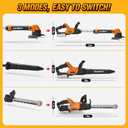 3-IN-1 Kids Garden Tools with Lights and Sounds, Weed Wacker Toy, Leaf Blower Toy, and Hedge Trimmer, Yard Tools Outdoor toys for Boys Pretend Role Play, Christmas Birthday Gifts for Kids 3,4,5,6,7,8+