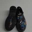 Sloggers Original Waterproof Rain and Garden Shoe for Women Outdoor Slip-On Garden Clog - Made in The USA with Premium Comfort Insole and Arch Support - Blue Floral Fun Print, Size 10