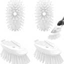 Dish Brush Refill, 4 Pack Dish Brush Replacement Head for OXO Dish Brush, Brush Dispenser Refill Fits Soap Dispensing Handle