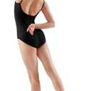 Bloch Dance Women's Nejor Microlux Camisole Leotard (Medium Regular, Black)