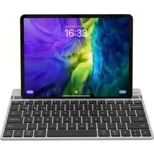 AUSDOM Wireless Bluetooth Tablet Keyboard with Stand for iPad 11-inch/iPad Air/iPad mini, Rechargeable Multi-Device Portable Keyboard for Galaxy Tab A8/A7/S6/S5 and Fire HD