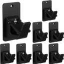 8pcs Self Adhesive Curtain Rod Holders,Universal No Drill Curtain Rod Brackets,Load-Bearing Up to 30 LB Nail Free Curtain Rod Hooks for Bathroom, Bedroom, Livingroom, Kitchen