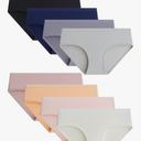 Adorel Teen Girls Underwear Cotton Panties Briefs Solid Color Pack of 8, Size L