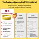 Indestructible Dog Ring Toy, Rubber Soft Dog Chew Toys, Small Medium Large Dogs Frisbee for Aggressive Chewers,Suitable for Tossing, Pulling Training-6.69in Flying Disc (1 Ring)