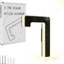 ISUNMEA 6.7 Inch Solar Lighted House Numbers for Outside, Light Up Waterproof LED Address Signs for Houses, Backlit Illuminated Exterior Modern House Numbers Light (7-Black, 6.7IN)