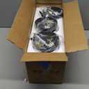 Industrial Pendant Lighting, Modern Clear Glass Shade Farmhouse Adjustable Hanging Light Fixtures for Kitchen Island Living Room Bedroom Hallway, 3-Pack (Black)