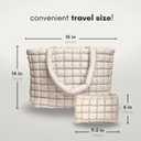 CITRUSY The Cloud Tote Bag Set | Puffer Tote Bag with Insert Pouch | Quilted Tote Bag for Women | Shoulder Puffy Bag