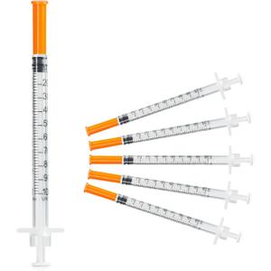 1CC Syringes with Needle - 30G 1MM 1/2 Inch(13mm) Disposable Syringe, Individual Wrapped, 20PACK