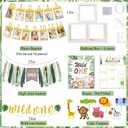 Daidle Wild One Birthday Decorations, 1st Birthday Decorations for Boy or Girl, Photo Banner, Balloon Box, Balloons Garland, High Chair Banner, Jungle Theme Safari Party Backdrop for Boys & Girls