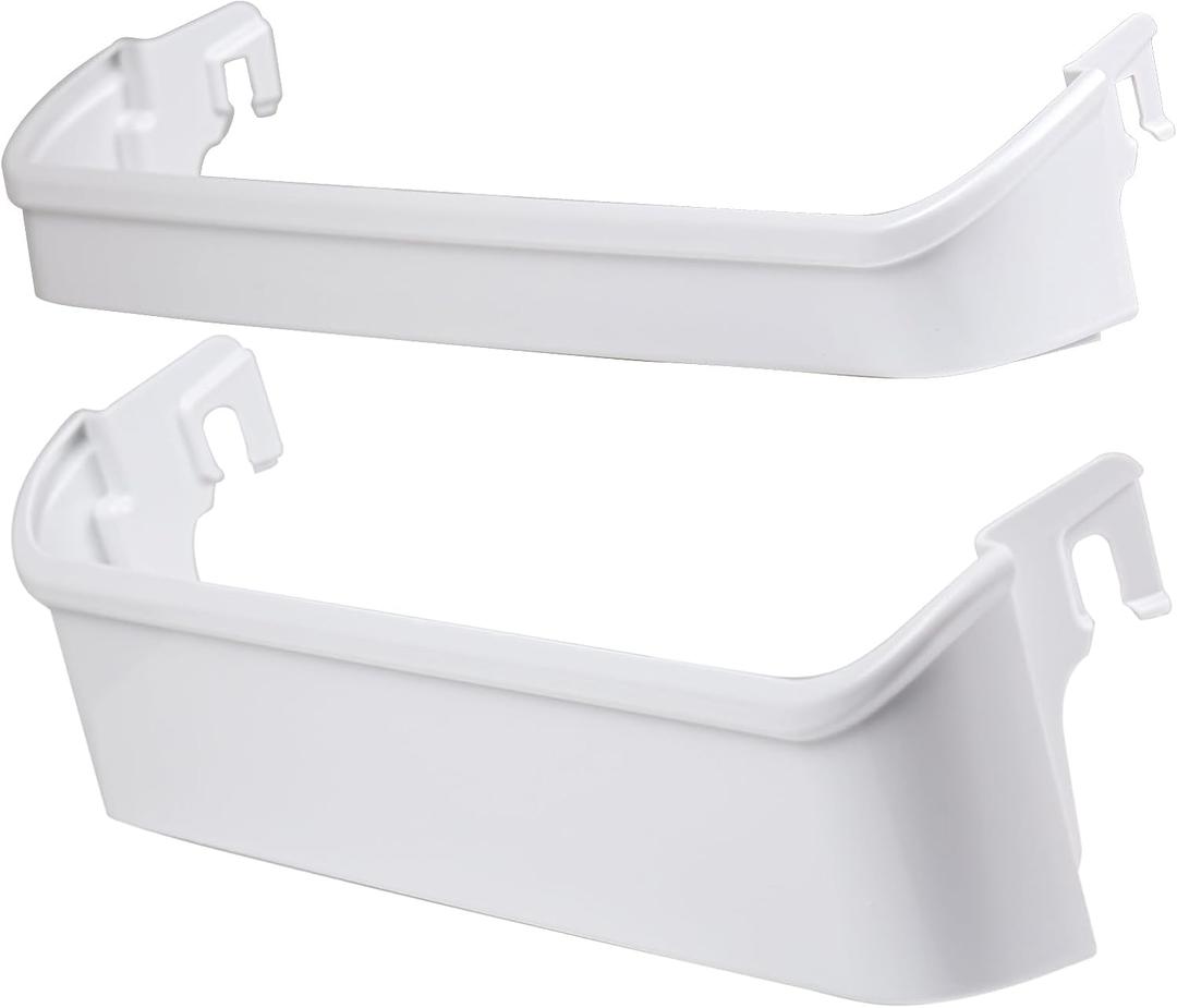 240338001 (TOP) and 240338101 (BOTTOM) Door Shelf Bin Racks Compatible with Frigidaire or Kenmore Refrigerator