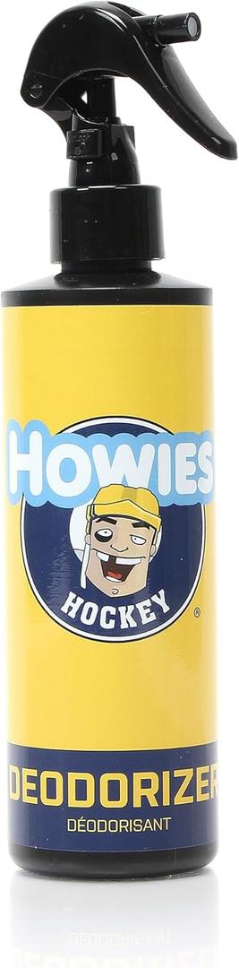 Howies Hockey Equipment Deodorizer Spray  Odor Eliminator & Gear Freshener  8 oz  Anti-Odor Spray for Bag, Helmet, Pads, Gloves, Skates, Gym, and Sports Equipment