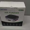 Air Purifier for Home  True HEPA Filter for Pets, Smoke & Allergies | 600 Sq Ft Coverage | Ultra-Quiet & Portable for Bedroom/Travel (1 Pack, Grey White)