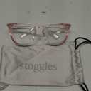 Stoggles Square Z87.1 Certified Polycarbonate Safety Glasses, Scratch & Shatter-Proof, Blue-Light & UV Blocking Lens, Top & Side Shields, Anti-Fog Dip Coated, Durable, Protective & Stylish Eyewear