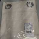 NICETOWN Natural Linen Curtains 84 inch Long 2 Panels Set, Grommet Top Thick Linen Burlap Semi Sheer Vertical Drapes Privacy Assured with Light Filtering for Bedroom/Living Room, W55 x L84