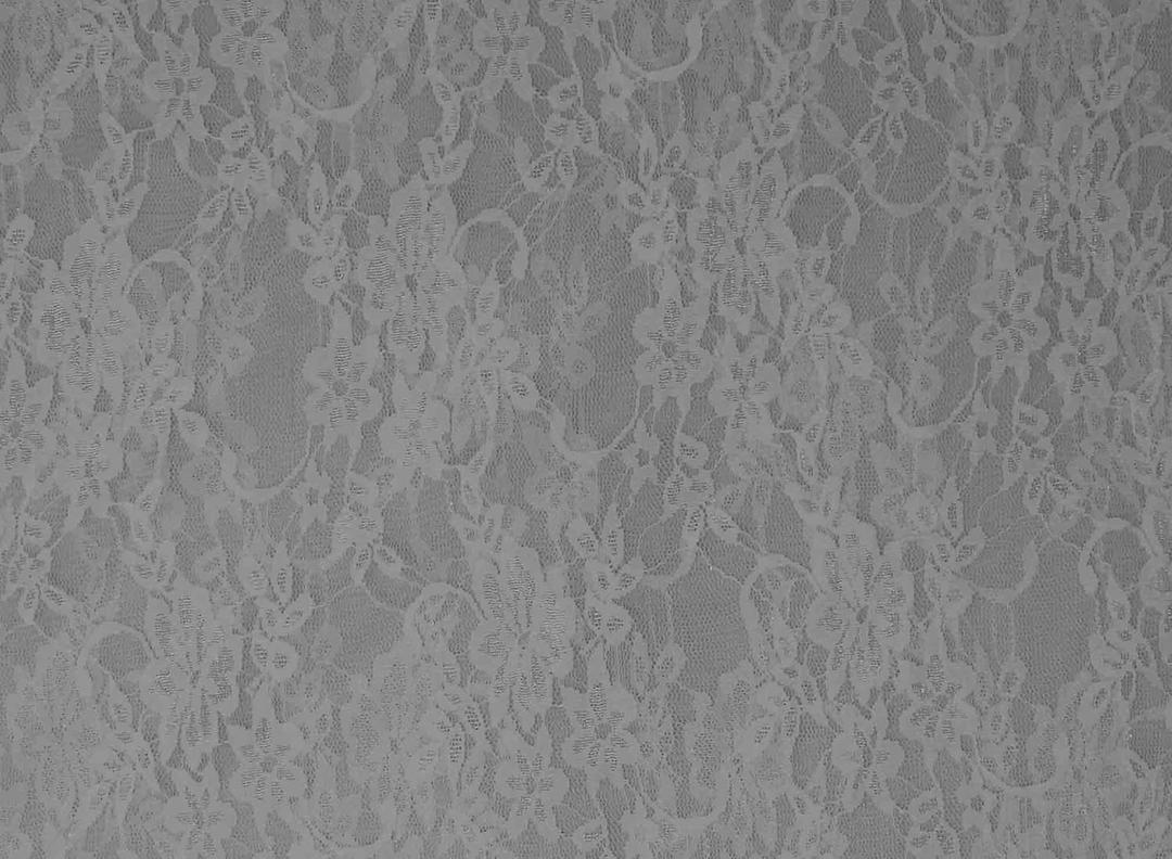 Richlin Fabrics Stretch Lace, White