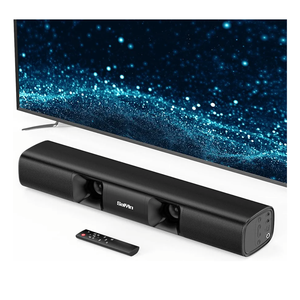 Sound Bar for Smart TV - 50W Powerful TV Sound Bar with Crystal Clear Dialogue & Enhanced Bass | 17-Inch Compact Soundbar for TV with Bluetooth 5.3, Optical & AUX, perfect for Smart TVs, PC, Projector