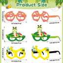 32 Pcs Bug Party Decorations Summer Insect Party Favors Bugs Paper Glasses Frame Insect Photo Booth Props Eyeglasses for Summer Spring Bugs Birthday Decorations Supplies