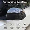 for Tesla Model Y Juniper Mirror Covers, Guard Covers Protector for Model Y Exterior Accessories (Matte Carbon Pattern)