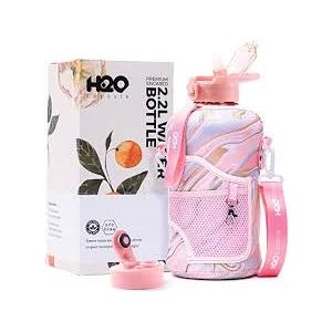 Images are for illustrative purposes only - Read Full Disclaimer

H2O Capsule 2.2L Half Gallon Water Bottle with Storage Sleeve and Removable Straw – BPA Free Large Reusable Drink Container with Handle - Big Sports Jug, 2.2 Liter (74 Ounce)
