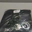 NICETOWN Pitch Black Solid Thermal Insulated Grommet Blackout Curtains/Drapes for Bedroom Window (2 Panels, 42 inches Wide by 63 inches Long, Black)