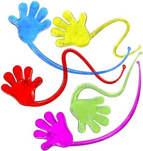 Giraffe 75 Pack Sticky Hands Easters Basket Stuffers for Kids - Easter Eggs Fillers for Goody Bag Party Favors - Slappy Slap Little Small Hands Sticky Toy - Easter Eggs Stuffers