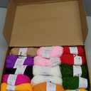 Aeelike Learn to Crochet Kits for Beginner, Crochet Starter Kit with Everything,1093 Yards Acrylic Yarn for Crocheting, 78pcs Crochet Set and Step-by-Step Instruction for Beginners Tote Storage Bag (White Cat)