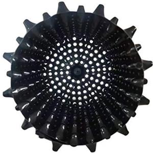 Air Pruning Planters 5 Gallon 6-Pack, Sturdy Plastic Roots Control Planter Container for Fruit Vegetable Garden Orchard, Size 12"x12",Black