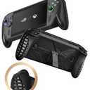 HIERYQHE Silicone Case for ASUS ROG Xbox Ally X 2025, Built-In Kickstand, Full-Body Shockproof Protective Cover,Anti-Slip & Scratch-Resistant TPU Skin, Ergonomic Grip Cover for ROG Ally X 2025,Black