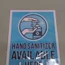 Stockroom Plus Hand Cleaner Here Adhesive Sign Labels, Store Sign (9 x 12 in, 6 Pack)