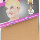 Stretchy 2 Caps Stocking Accessories Pieces Wig Caps Nylon Wig For Women One Size Black