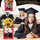 Spiareal 12 Pcs Graduation Box Centerpieces for Table 6/7 Inch Photo Display Congrats Grad Party Favor Gift College Picture Box Photo Props Frame for Graduation Table Decoration(Red)