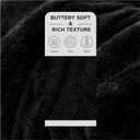 Bedsure Faux Fur Fluffy Sherpa Fleece King Bed Blanket Black 108"x90"